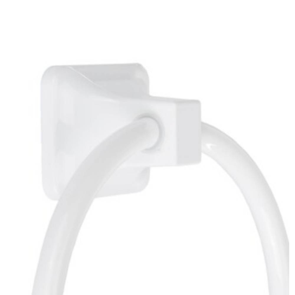 2 Project Source Seton White Wall Mount Single Towel RingNew in BoxModel #5988 - Picture 4 of 6